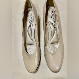 HUSH PUPPIES BEIGE WOMEN PUMP HILLS SHOES SIZE 7..5N